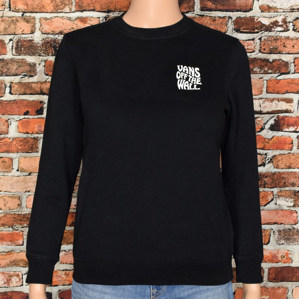 Women's Black Vans Grim Reaper Pullover Sweatshirt